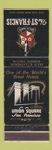 Matchbook Cover - St Francis Hotel San Francisco CA