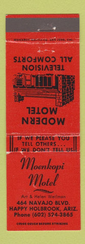 Matchbook Cover - Moenkopi Motel Happy Holbrook AZ
