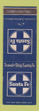 Matchbook Cover - Santa Fe Railroad WEAR