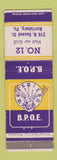 Matchbook Cover - Elks Lodge Harrisburg PA
