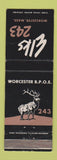 Matchbook Cover - Elks Lodge Worcester MA WEAR
