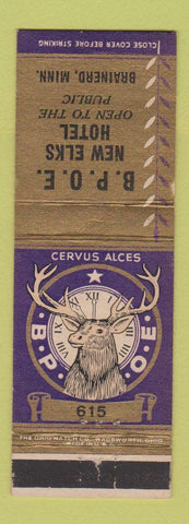 Matchbook Cover - Elks Lodge Brainerd MN