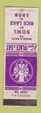 Matchbook Cover - Elks Lodge Rice Lake 1958 WI WORN