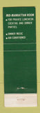 Matchbook Cover - Janssen's Famous Hofbrau New York City WEAR