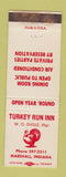 Matchbook Cover - Turkey Run Inn Marshall IN WEAR