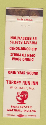 Matchbook Cover - Turkey Run Inn Marshall IN WEAR