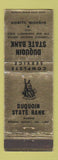 Matchbook Cover - Duquoin State Bank IL WEAR