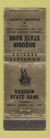 Matchbook Cover - Duquoin State Bank IL WEAR