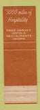 Matchbook Cover - Fred Harvey Furnace Creek Inn and Ranch Death Valley CA WEAR