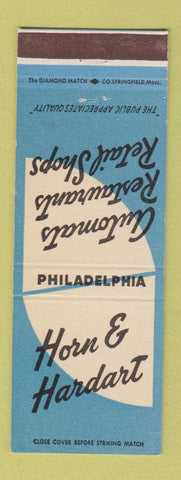 Matchbook Cover - Horn and Hardart Philadelphia PA stores restaurants