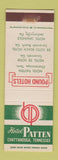 Matchbook Cover - Hotel Patten Chattanooga TN Pound WEAR