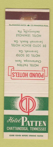 Matchbook Cover - Hotel Patten Chattanooga TN Pound WEAR