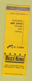 Matchbook Cover - Beef King Prospect Park PA Roast Beef