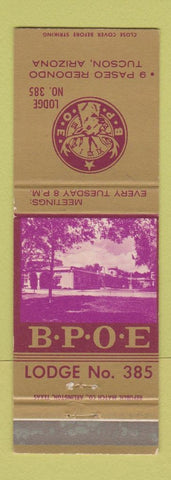 Matchbook Cover - Elks Lodge Tucson AZ