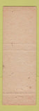 Matchbook Cover - Tomahawk Lumber Building Supply Midlothian VA POOR Indian