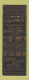 Matchbook Cover - Hank Auer's Hotel North Bergen NJ Schuetzen Park
