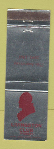 Matchbook Cover - Livingston Club 1965 Allentown? PA