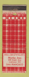 Matchbook Cover - Nell Brownlee's San Francisco CA restaurant WEAR