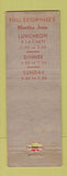 Matchbook Cover - Nell Brownlee's San Francisco CA restaurant WEAR
