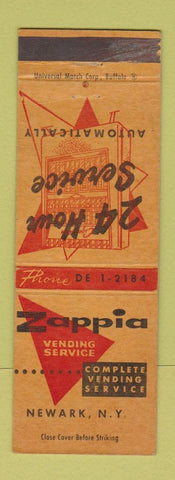 Matchbook Cover - Zappia Vending Newark NY