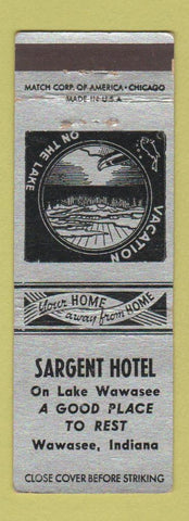 Matchbook Cover - Sargent Hotel Wawasee IN