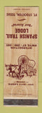 Matchbook Cover - Spanish Trail Lodge Fort Stockton CA Covered Wagon WEAR
