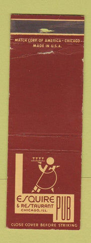 Matchbook Cover - Esquire Pub Chicago IL restaurant WEAR