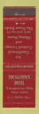 Matchbook Cover - Youngstown Motel OH