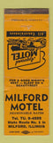 Matchbook Cover - Milford Motel IL WEAR