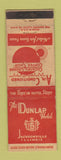 Matchbook Cover - Dunlap Hotel Jacksonville IL WEAR