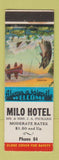Matchbook Cover - Milo Hotel low phone # ME