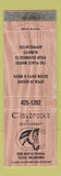 Matchbook Cover - Claybrook's Restaurant Tulsa OK WORN