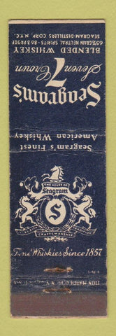 Matchbook Cover - Seagram's 7 Whiskey