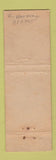 Matchbook Cover - Seagram's 7 Whiskey