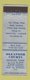 Matchbook Cover - Oleander Courts Motel Houston TX