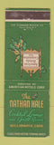 Matchbook Cover - Nathan Hale Cocktail Lounge Grill Room Willimantic CT