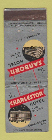 Matchbook Cover - Charleston Hotel SC WEAR