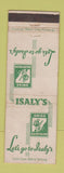Matchbook Cover - Isaly's Swiss Dairymen WORN