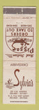 Matchbook Cover - Sylvia's Pizza WEAR
