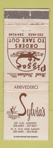 Matchbook Cover - Sylvia's Pizza WEAR
