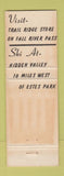 Matchbook Cover - Estes Park Chalet Colorado Grand Lake WEAR