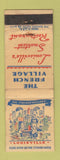 Matchbook Cover - The French Village Louisville KY WEAR