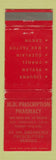 Matchbook Cover - MD Prescription Drug Store San Francisco CA WEAR