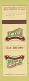 Matchbook Cover - Pat's Charcoal Hot Dogs San Antonio TX