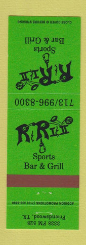 Matchbook Cover - R&R I & II Sports Bar Friendswood TX