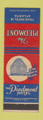 Matchbook Cover - The Piedmont Hotel Atlanta GA