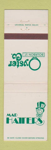 Matchbook Cover - Mad Haters Oyster Company Dallas TX