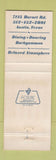 Matchbook Cover - Dallas Restaurant Austin TX