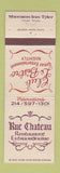Matchbook Cover - Club Le Bistro Sheraton Inn Tyler TX