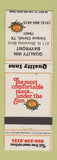 Matchbook Cover - Quality Inn Corpus Christi TX